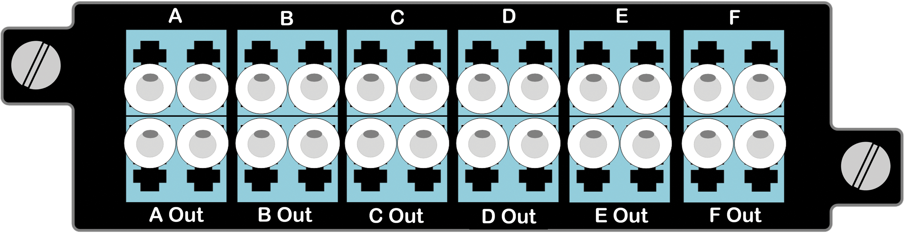 Tri SM BiDi Passive Fiber 6TAP