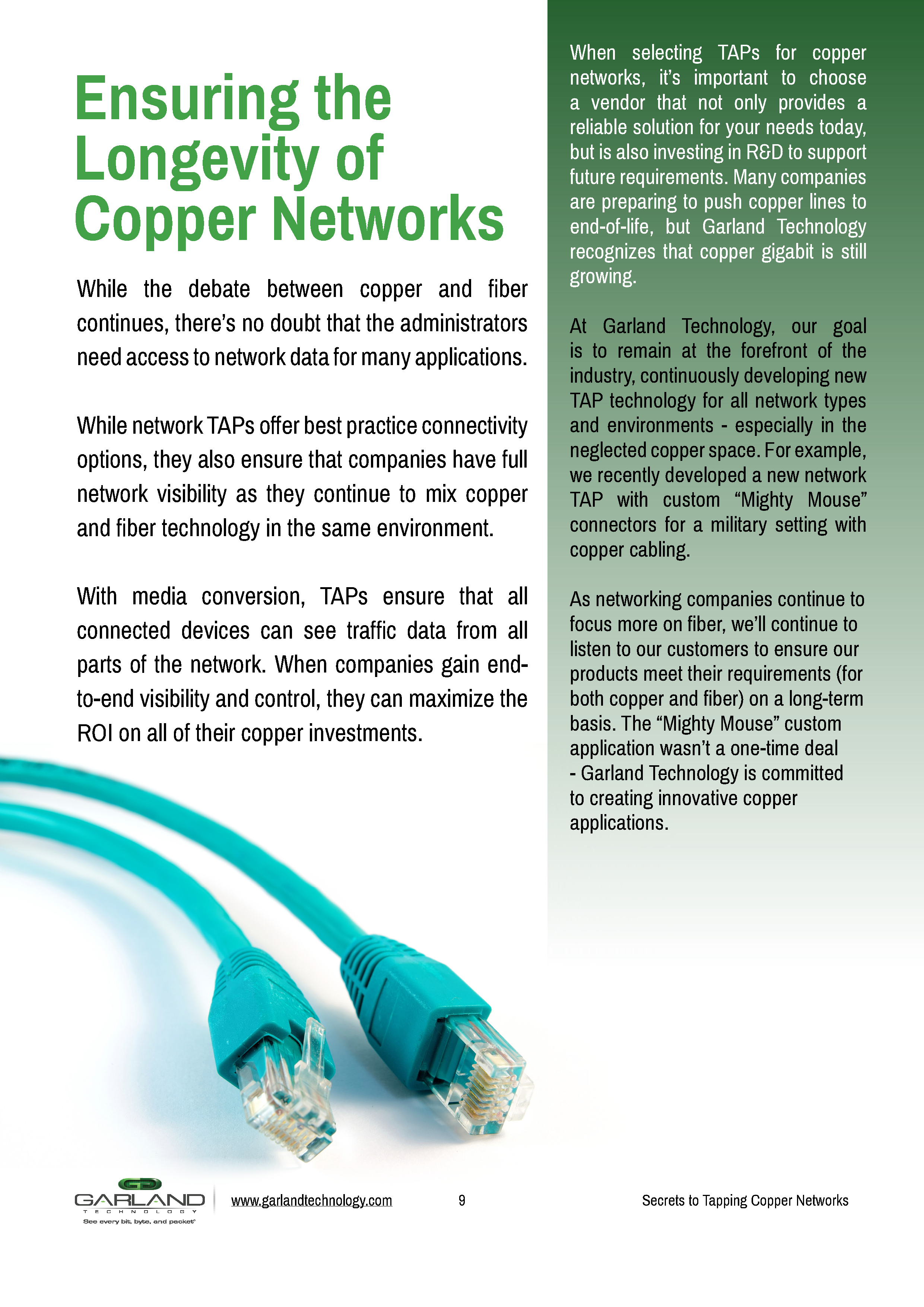 Secrets to Tapping Copper Networks
