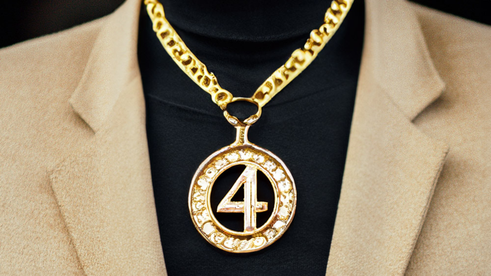  4 Golden Signals Necklace