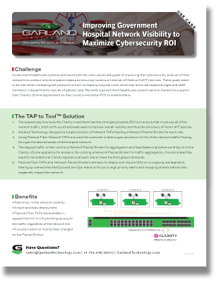 Case Study: Improving Government Hospital Network Visibility to Maximize Cybersecurity ROI