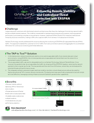 Case Study: Enhancing Remote Visibility  and Centralized Threat  Detection with ERSPAN