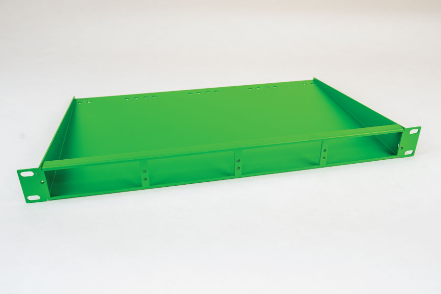 Garland Technology RMS-1U 1U tray mount plate with four portable TAP slots