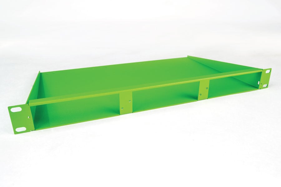 Garland Technology RMP-1U 1U rack mount plate with four portable TAP slots