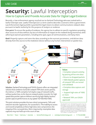 Case Study: Lawful Intercept